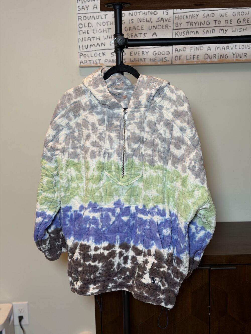 Free People Trapped in Paradise Sweatshirt Nightshade Combo